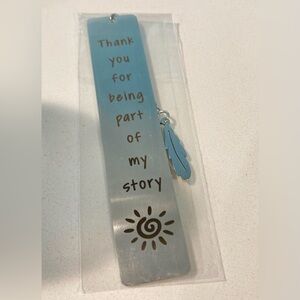 Feather Bookmark with Inspirational Quote